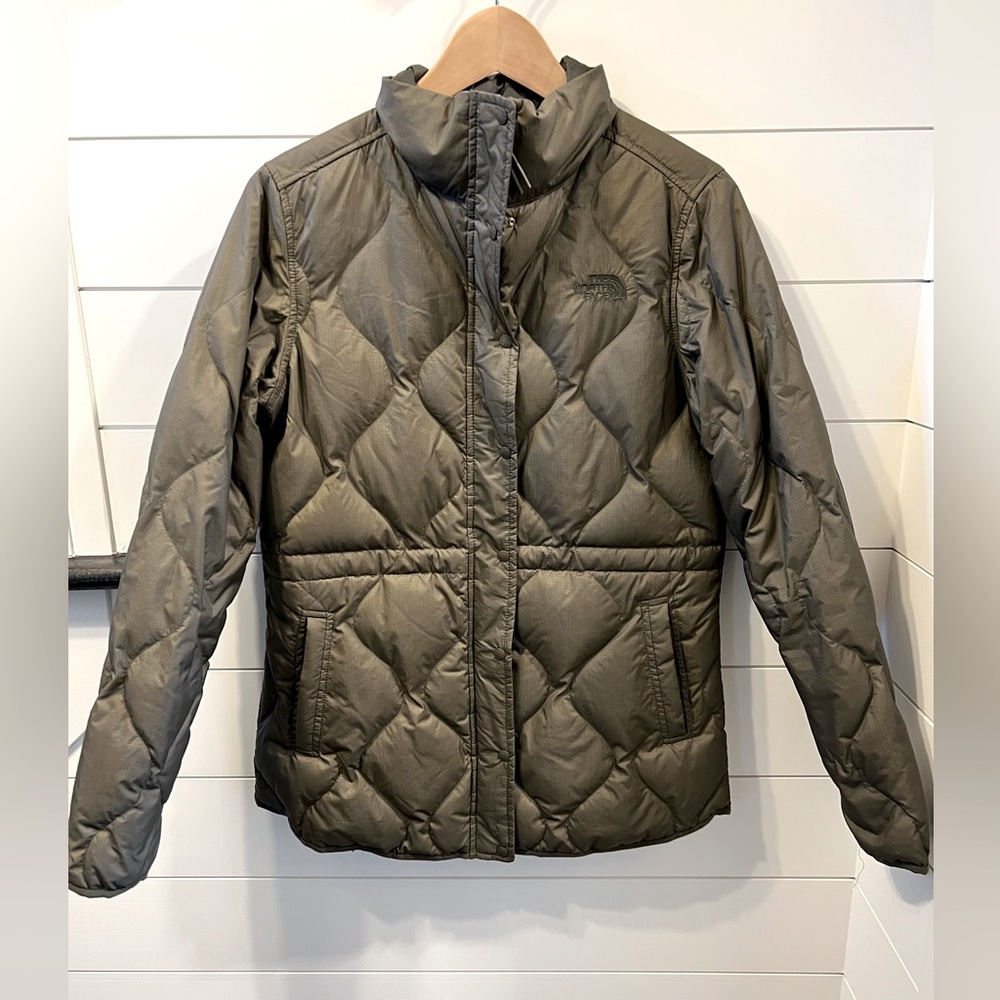 The North Face Jacket-Quilted in Olive Green